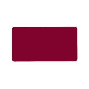 Red Dahlia Brick Maroon Burgundy 2015 Color Trend Adressaufkleber