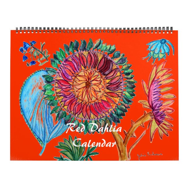 Red Dahlia Calendar Kalender (Titelbild)