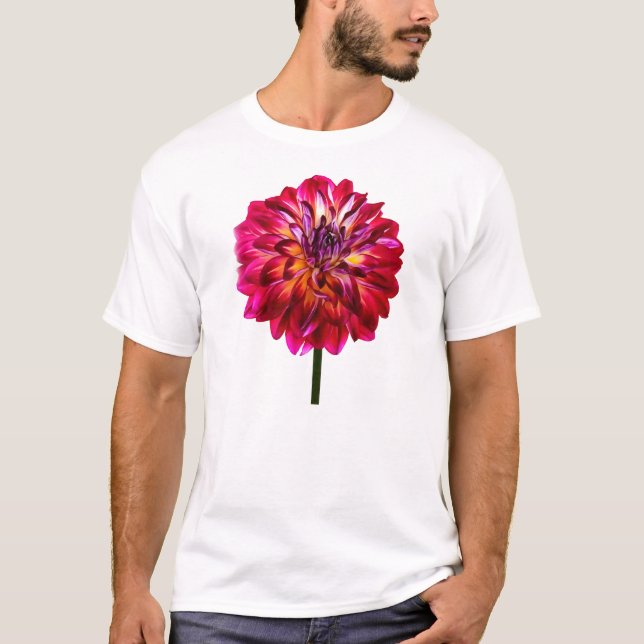 Red Dahlia, gelb gestrichen T-Shirt (Vorderseite)