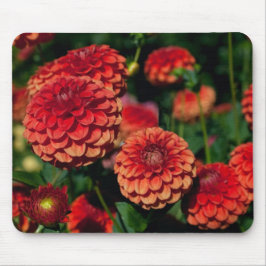 Red Dahlia Mouse Pad Mousepad