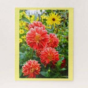 Red Dahlias Puzzle