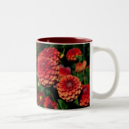 Red Dahlias Tasse