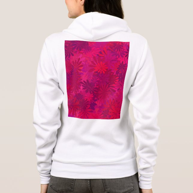 Red Daisies Hoodie (Rückseite)