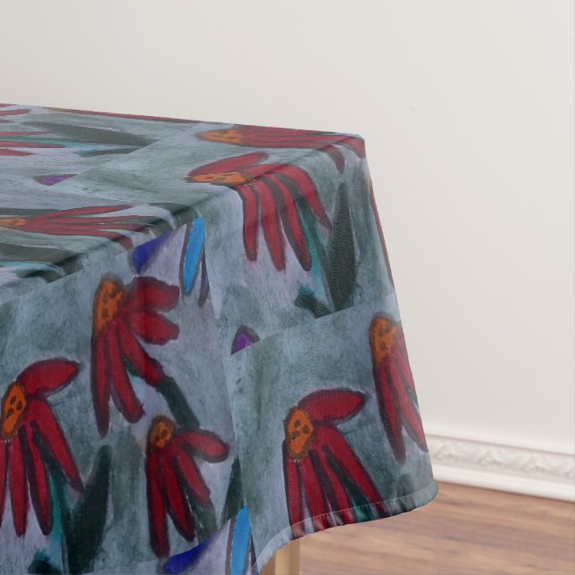 Red Daisies Tischdecke (Beispiel)