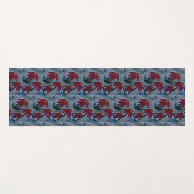 Red Daisies Yogamatte (Vorderseite (Horizontal))