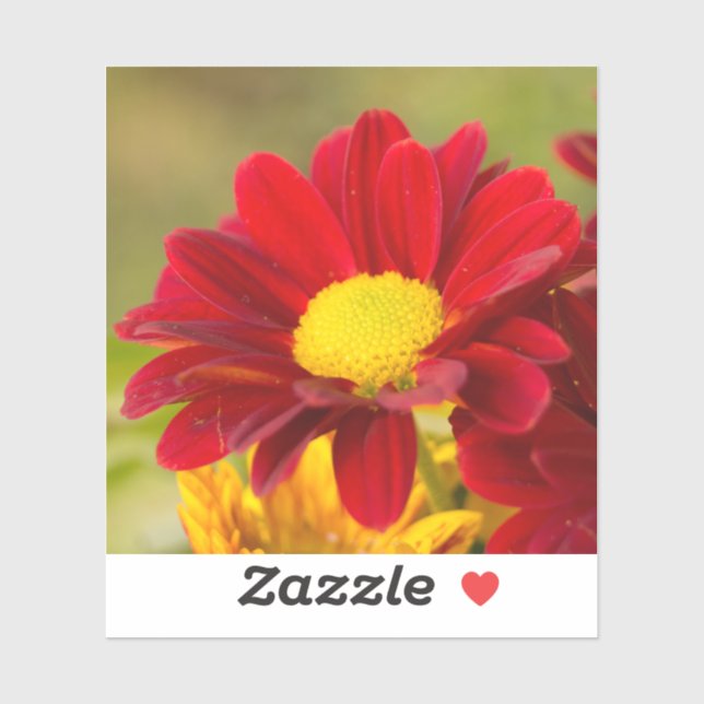 Red Daisy Aufkleber (Blatt)