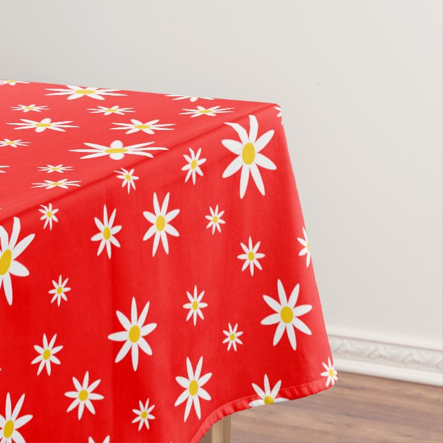 Red Daisy Tablecloth Tischdecke (Beispiel)