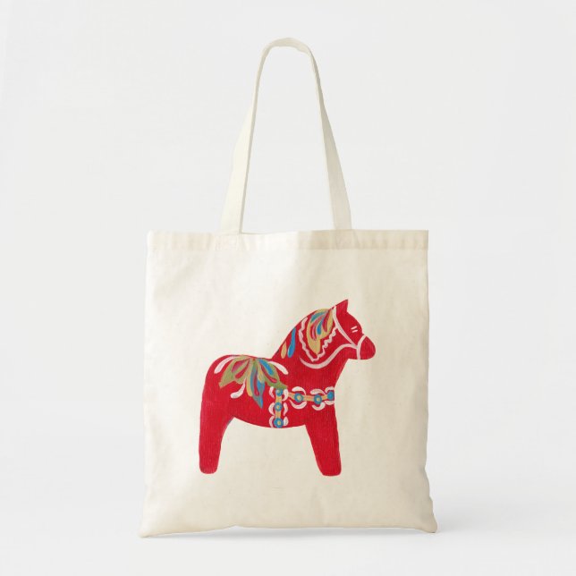 Red Dala Horse Tragetasche (Vorne)