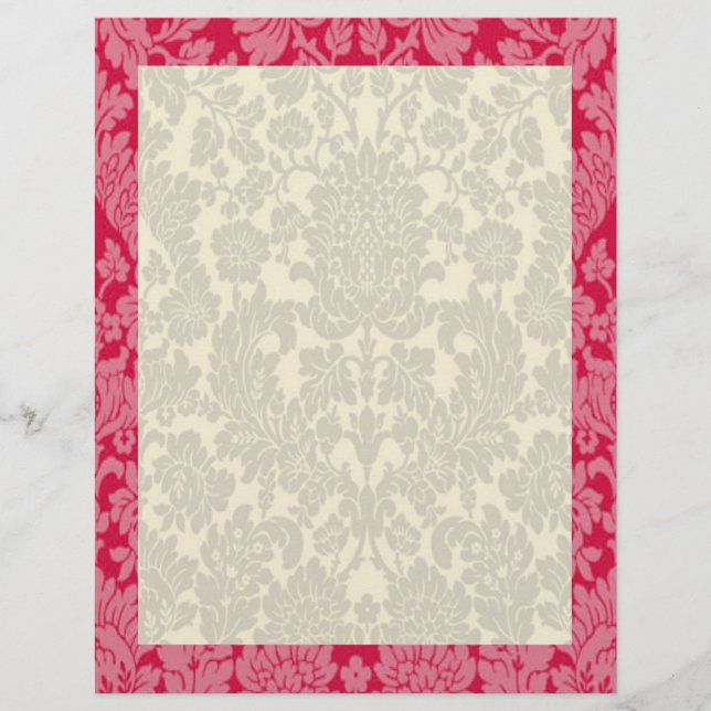 Red Damask Border (Vorderseite)