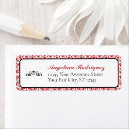 Red Damask Pattern Abschluss
