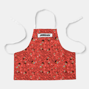 Red Dancing Elmo Pattern Schürze