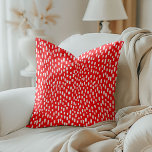 Red Dashingly Bright Kissen<br><div class="desc">Dashingly bright red throw pillow.</div>