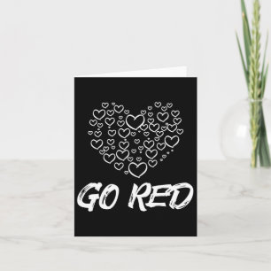 Red Day Go Red Heart Disease Awareness Gifts Women Karte
