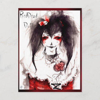 Red Dead Doll Postkarte