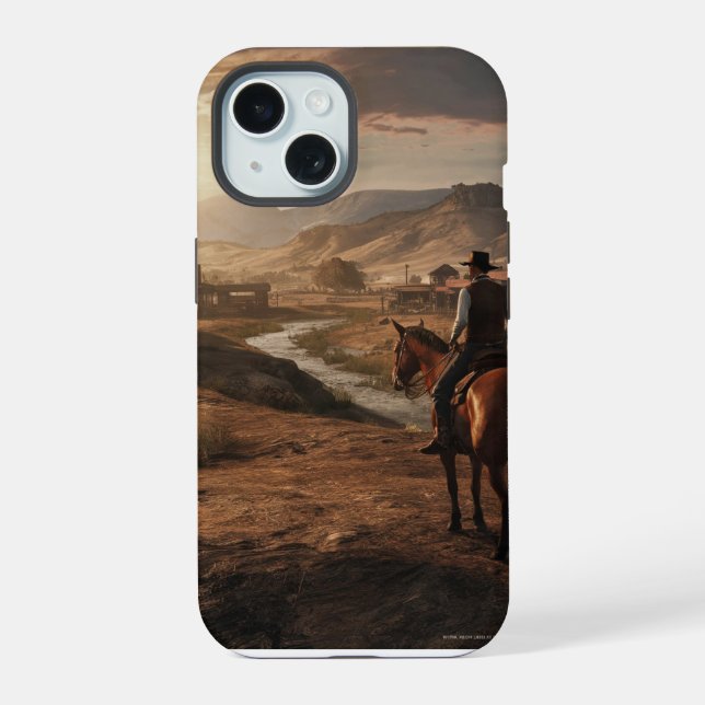 Red Dead Redemption 2 iPhone Case 15 Hülle (Rückseite)