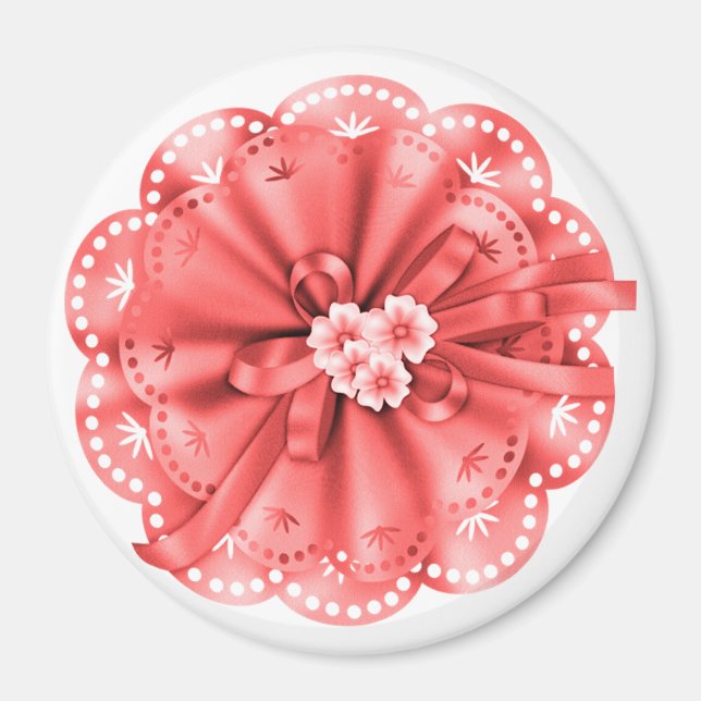 Red Decoration Magnet (Vorne)