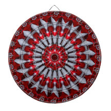 Red Decorative Dartboard