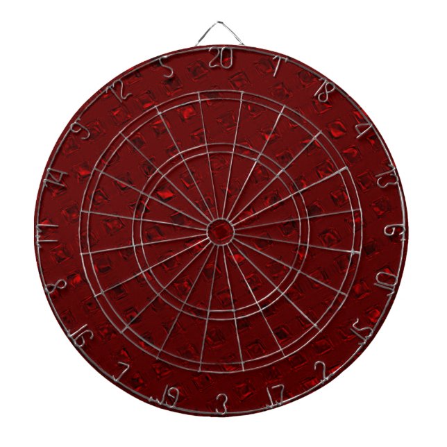 Red Decorative Dartboard Dartscheibe (vorne)