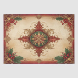 Red Decorative Holiday Tissue Paper Seidenpapier