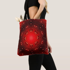 Red Decorative Tote Bag