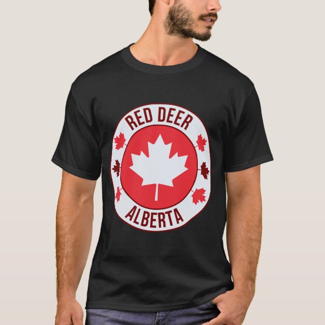 Red Deer, Canada City T-Shirt | Travel & Hometown  (Vorderseite)
