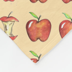 Red Delicious Äpfel Schullehrer Lehre Obst Fleecedecke