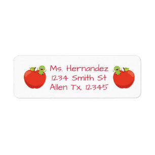 Red Delicious Apple mit Wurmmarke