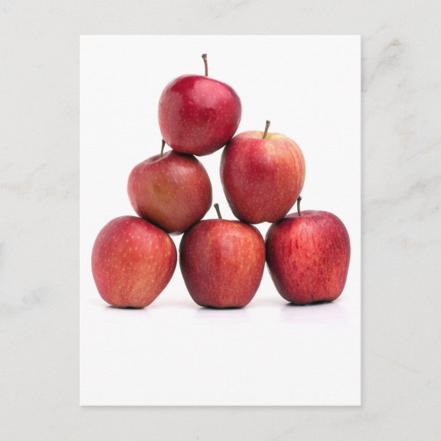 Red Delicious Apples Pyramide Postkarte (Vorderseite)