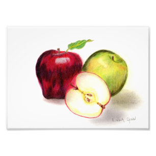 Red Delicious Granny Smith Äpfel Foto Print