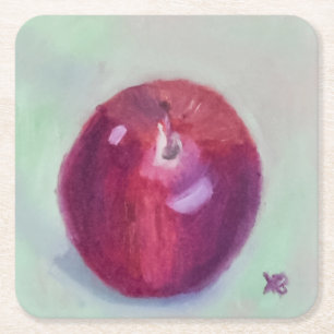 Red Delicious Rechteckiger Pappuntersetzer