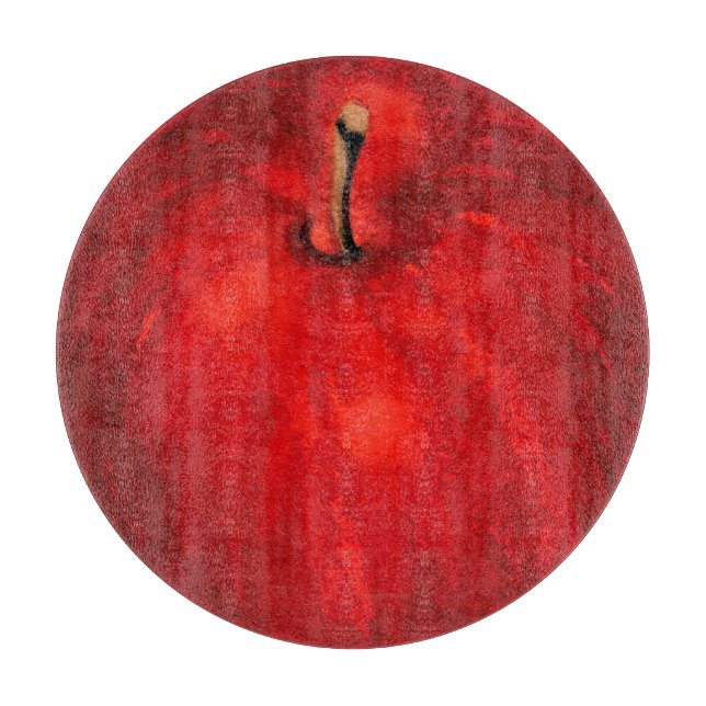 'Red Delicious' Watercolor Apple Schneidebrett (Vorderseite)