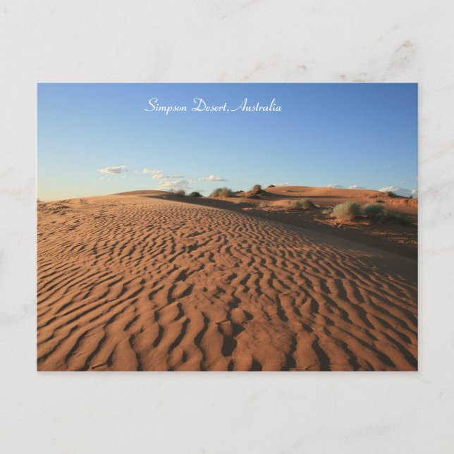 Red Desert Sand - Postkarte (Vorderseite)