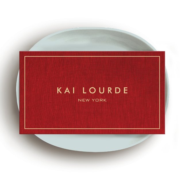 Red Designer Business Card Visitenkarte (Von Creator hochgeladen)
