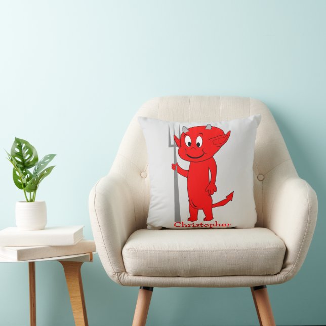 Red Devil Design Personalised Kissen (Stuhl )