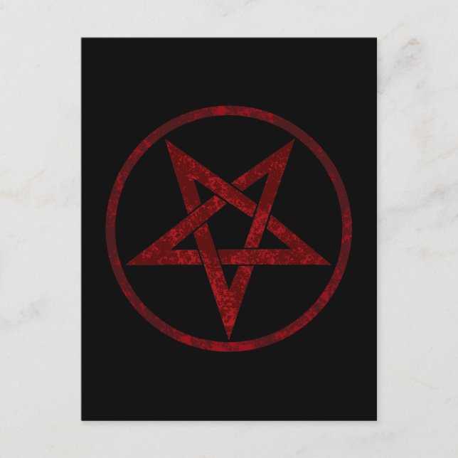 Red Devil Pentagram Begleitkarte (Vorderseite)