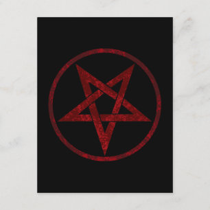 Red Devil Pentagram Begleitkarte
