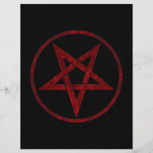 Red Devil Pentagram Briefbogen