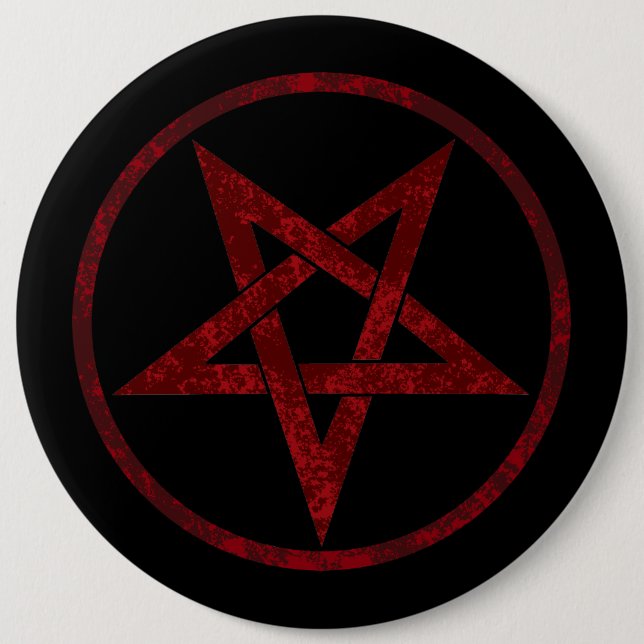 Red Devil Pentagram Button (Vorderseite)