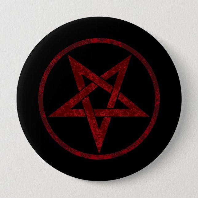 Red Devil Pentagram Button (Vorderseite)