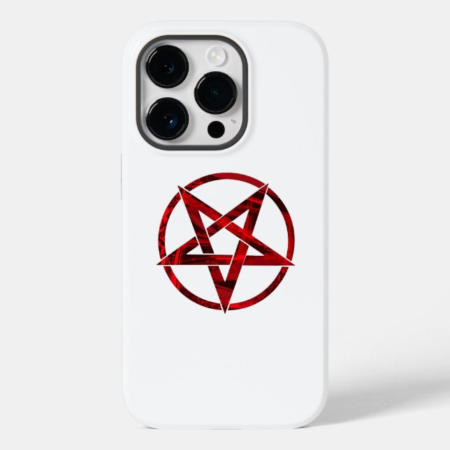 Red Devil Pentagram Case-Mate iPhone Hülle (Rückseite)