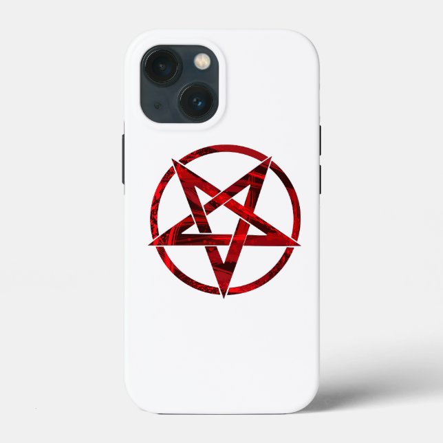 Red Devil Pentagram Case-Mate iPhone Hülle (Rückseite)