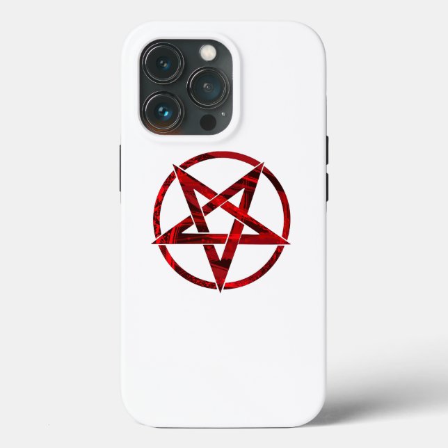 Red Devil Pentagram Case-Mate iPhone Hülle (Rückseite)