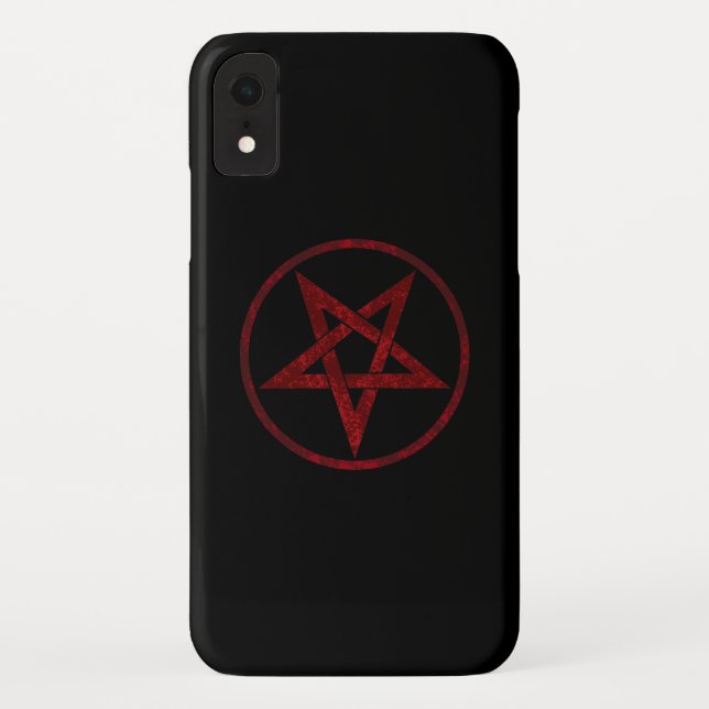 Red Devil Pentagram Case-Mate iPhone Hülle (Rückseite)