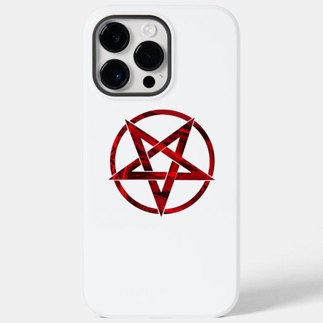 Red Devil Pentagram Case-Mate iPhone Hülle (Rückseite)