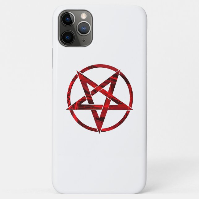 Red Devil Pentagram Case-Mate iPhone Hülle (Rückseite)