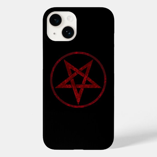 Red Devil Pentagram Case-Mate iPhone Hülle (Rückseite)