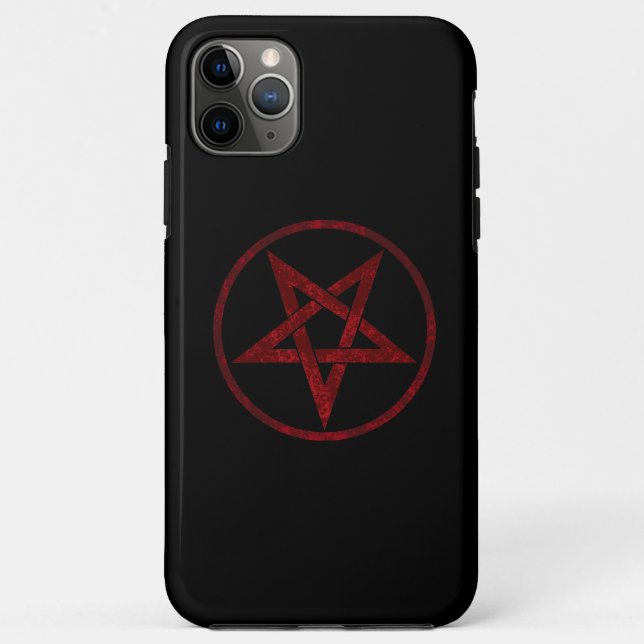 Red Devil Pentagram Case-Mate iPhone Hülle (Rückseite)