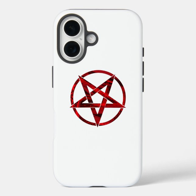 Red Devil Pentagram Case-Mate iPhone Hülle (Rückseite)