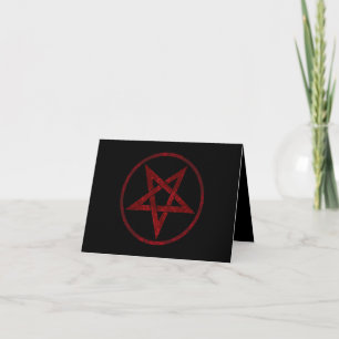 Red Devil Pentagram Einladung