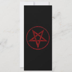 Red Devil Pentagram Einladung